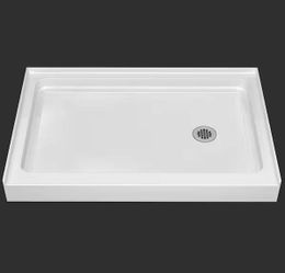SB4832R 48 in. L x 32 in. W Rectangular Alcove Shower Pan Base with Right Drain