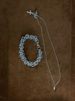 Sterling Necklace And Bracelet