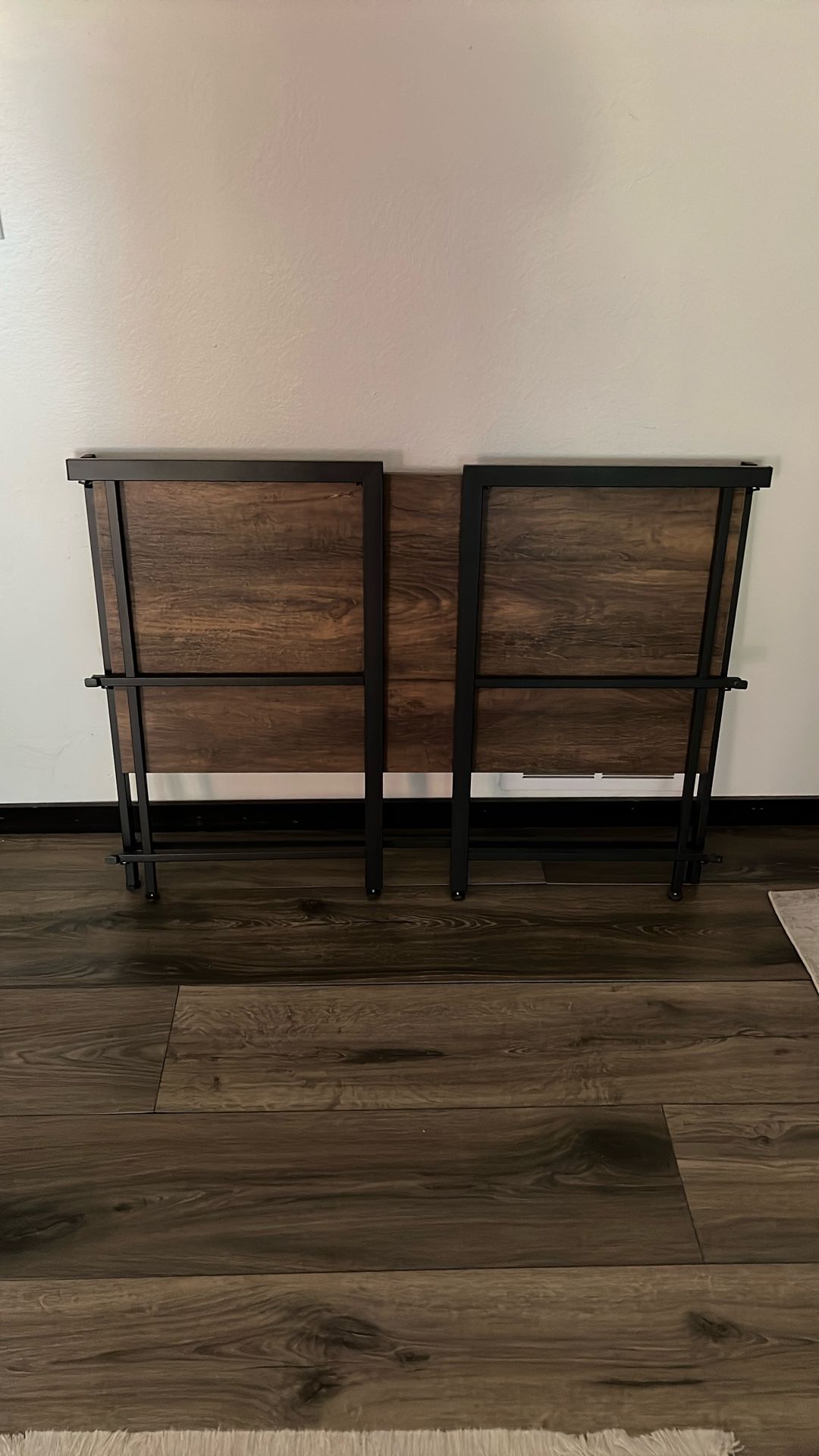 Folding Desk, Barn Wood & Black Iron