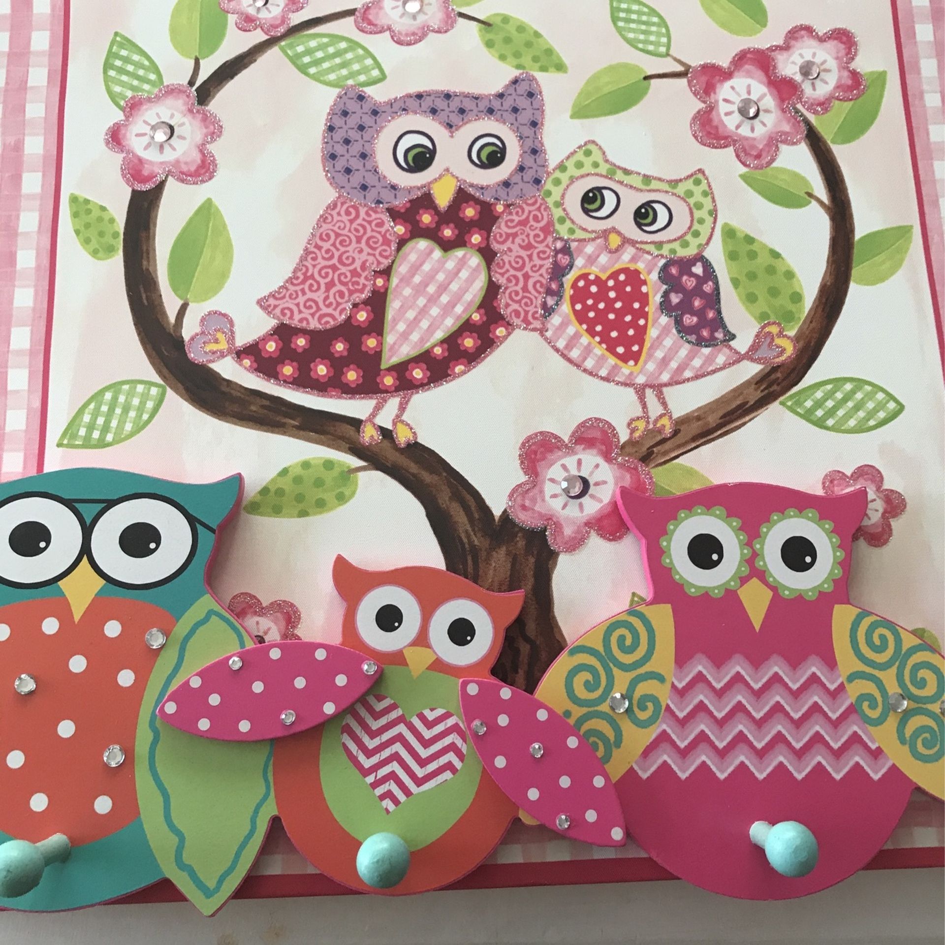 Owl Picture With Hanger