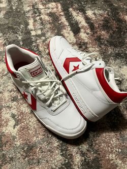 Converse Fastbreak Pro Mid White Enamel Red A10200C