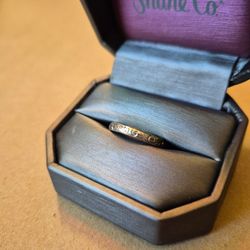 14k White Gold Filigree Wedding Band