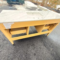 Brand New 60” Marble Bathroom Vanity – Retail $3,200 – Selling $1,200