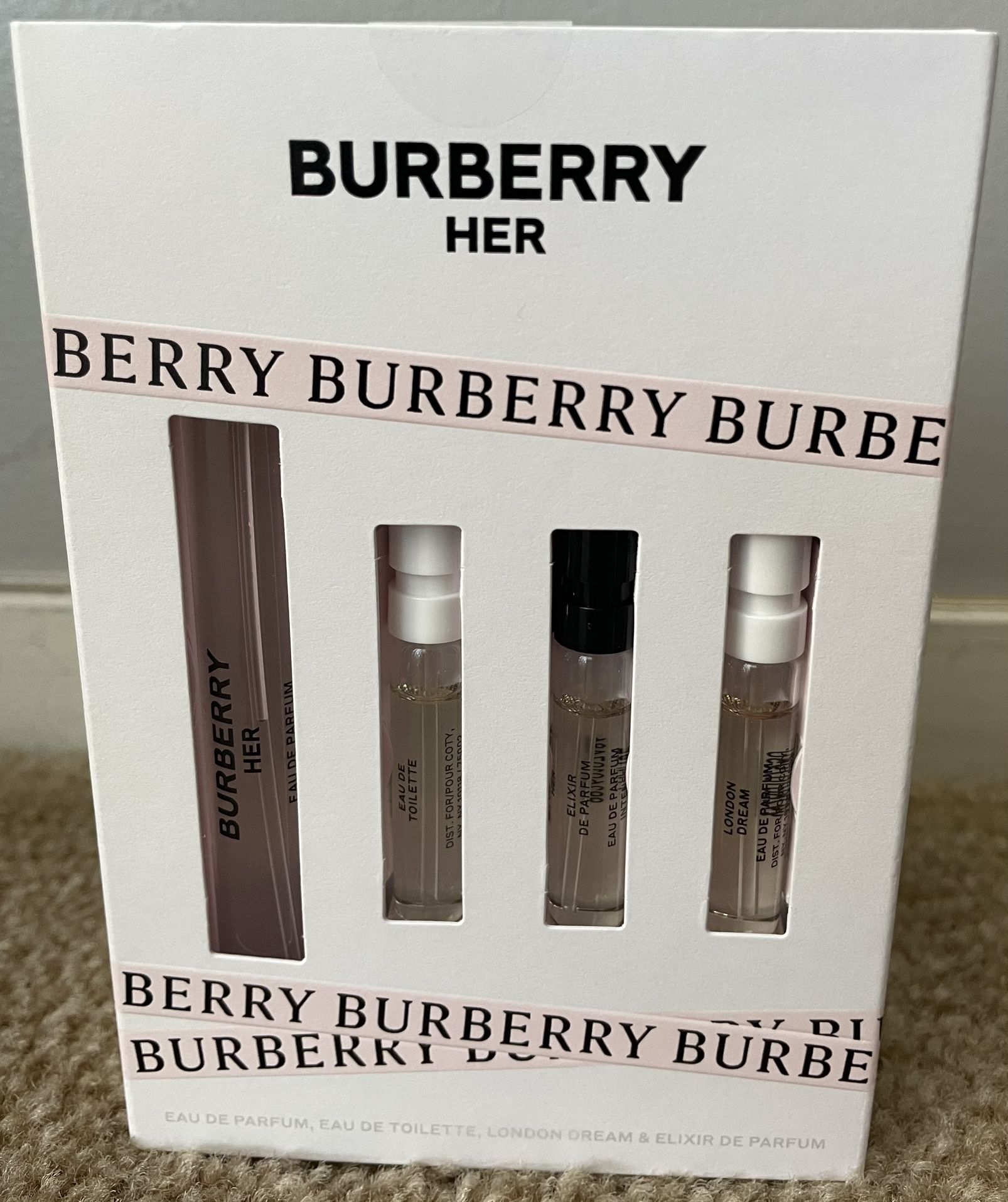Burberry Her 4-Piece Discovery Gift Set BRAND NEW!