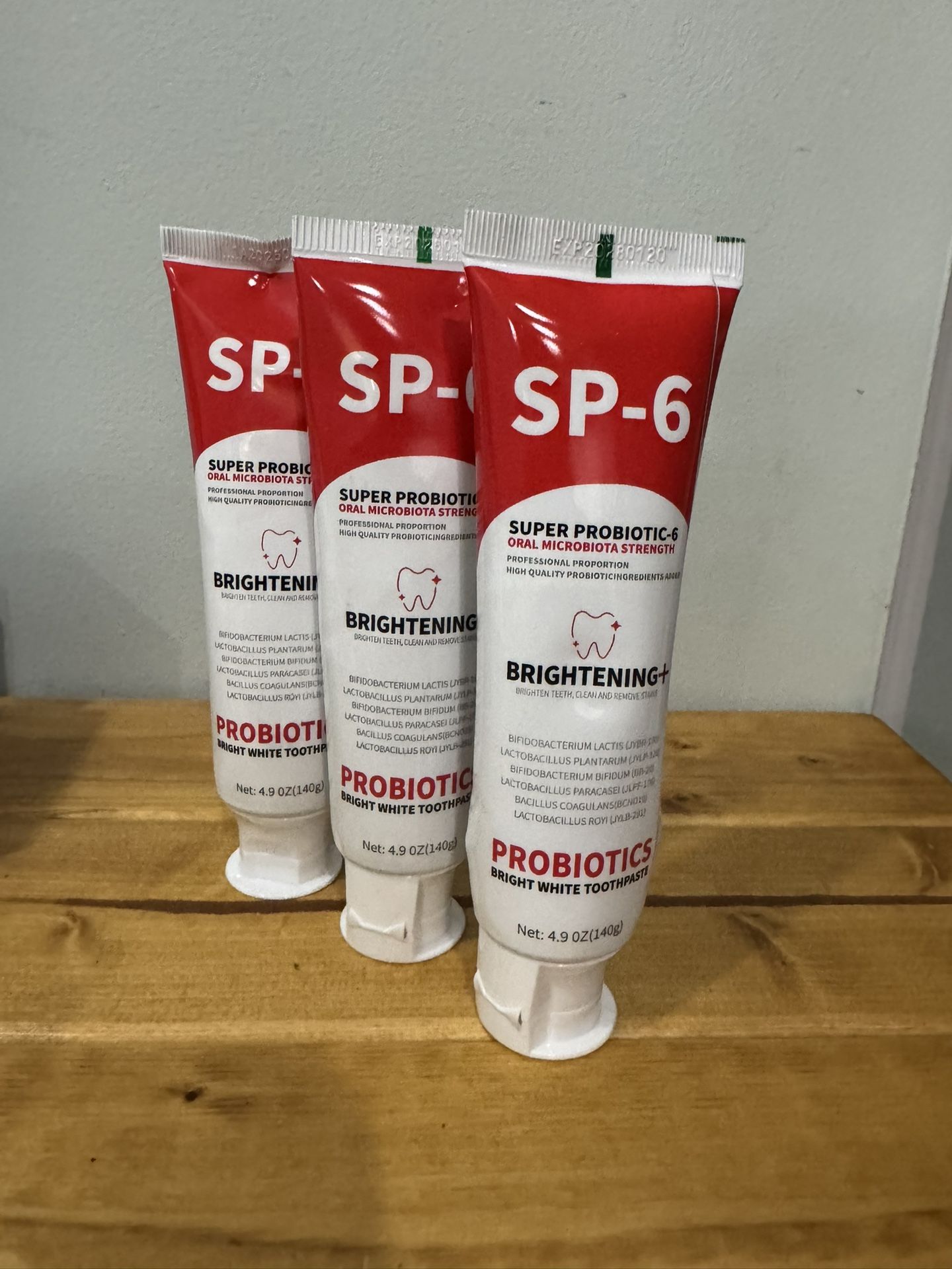SP-6 Probiotic Whitening Toothpaste 3ct