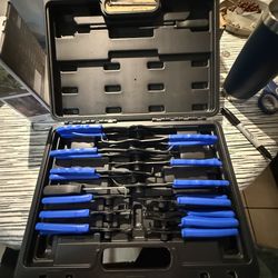 Snap Ring Pliers Set, 14pcs Internal & External Retaining Ring Circlip C Clip Pliers with 45°/90° Bent and Straight Pliers,Hook & Pick,Heavy Duty Remo