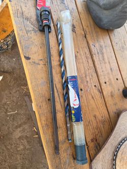 New Milwaukee 7/16 quick lock 18" extension and a used 5/8" bosch auger bit