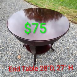 Round End Table 
