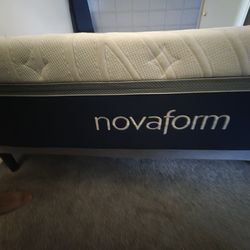 Bed mattress with frame