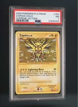 2009 Pokemon Platinum Supreme Victors Zapdos 150/147 Holo PSA 7