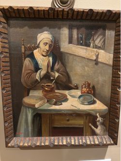 Over 100-year-old oil painting