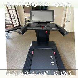 Sunny Health & Fitness Treadmill Exercise at Home behind way