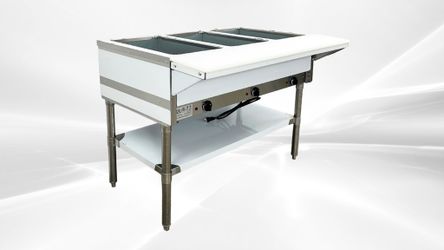 NSF 3 plate warmer and dry steam table NH-3-120