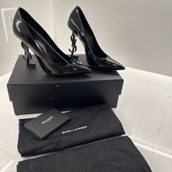 Saint Laurent Opyum 110 heels in black patent