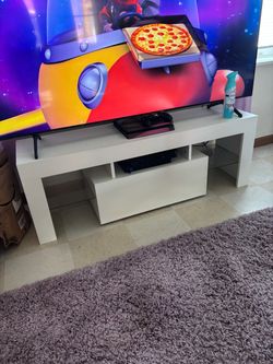 White TV stand