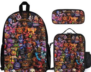 Five Nights Game Freddy's 3Pcs Backpack Set