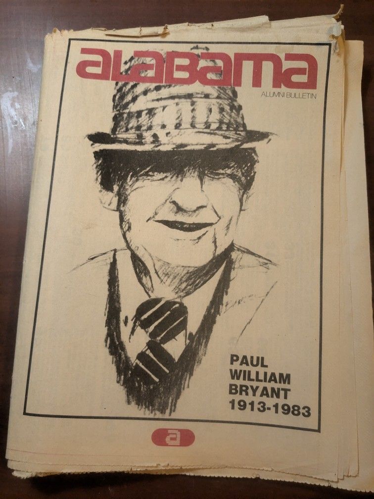 1983 Paul Bear Bryant Alumni Newspaper Bulletin