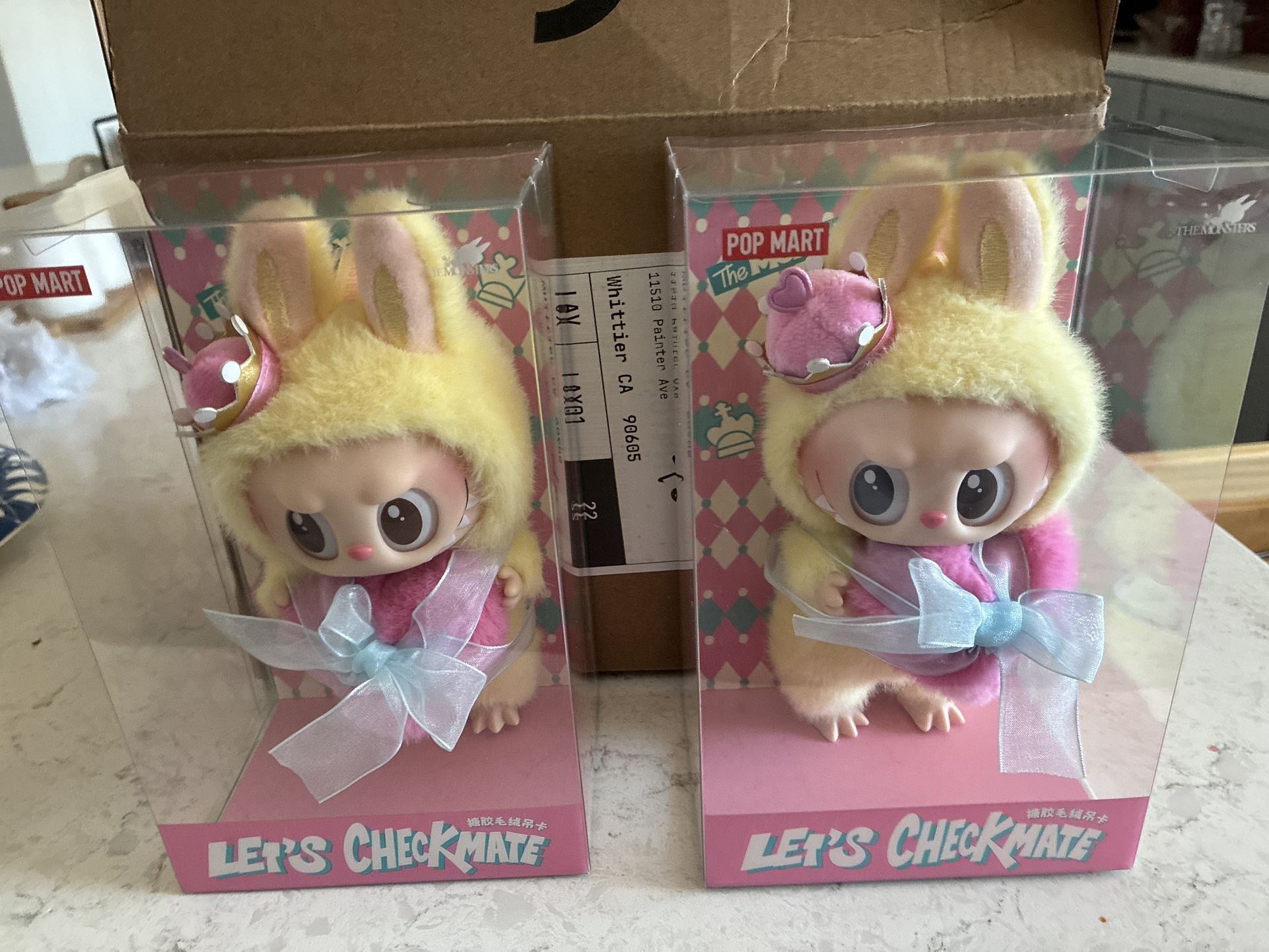 New Authentic Labubus Monsters Checkmate Series Vinyl Plush Hanging Card