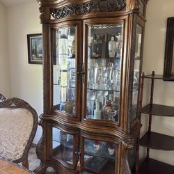 Dinning table & cabinet set