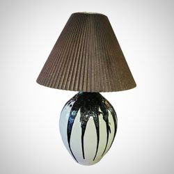 Vintage Signed Drip Glaze Lamp