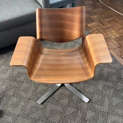 Modern swivel Wood Chair 