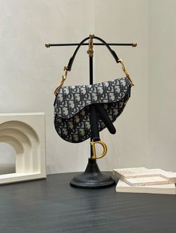 Dior Saddle Bag Mini Dior Oblique Canvas Flap Shoulder Crossbody Bag
