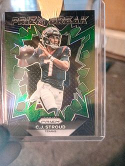 CJ Stroud Prizm Break Green Rc