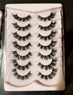 7 pair eyelashes