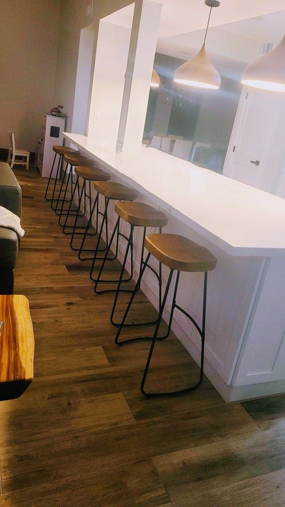 Wood and Metal Bar Stools!!