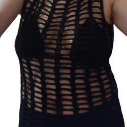 Handmade Beach Coverup Dress Plus Free Bikini Top 