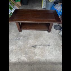 Large, Solid, Oak Coffee Table