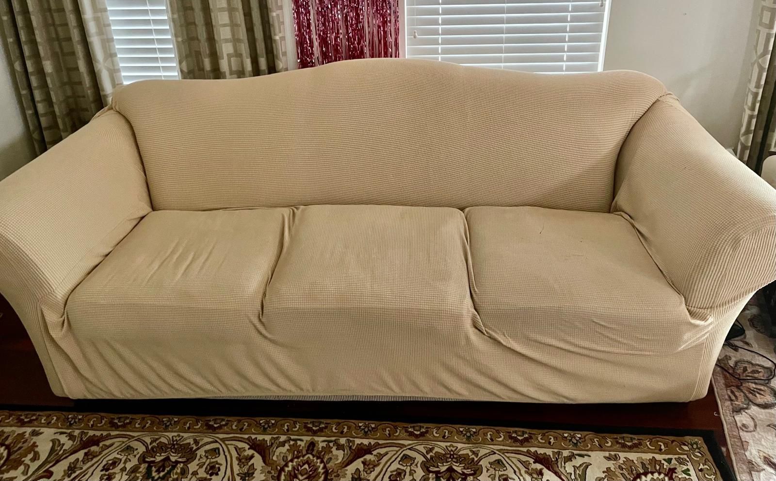 Sofa And Love Seat For Sale With Free Covers