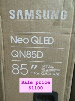 SAMSUNG 85-Inch Class Neo QLED 4K QN85D Series Mini LED Quantum HDR 24x, Dolby Atmos, Object Tracking Sound, Motion Xcelerator Turbo+ Smart TV with Al