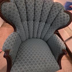 Elegant Upolstered High-Back Chair