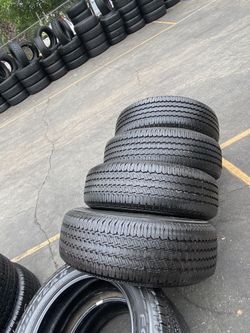 SET FOUR TIRES 265/70/17 CONTINENTAL SEMI NEW 95%TREAD LIFE $250 PRICE INCLUDES PROFESSIONAL INSTALLATION AND TAX