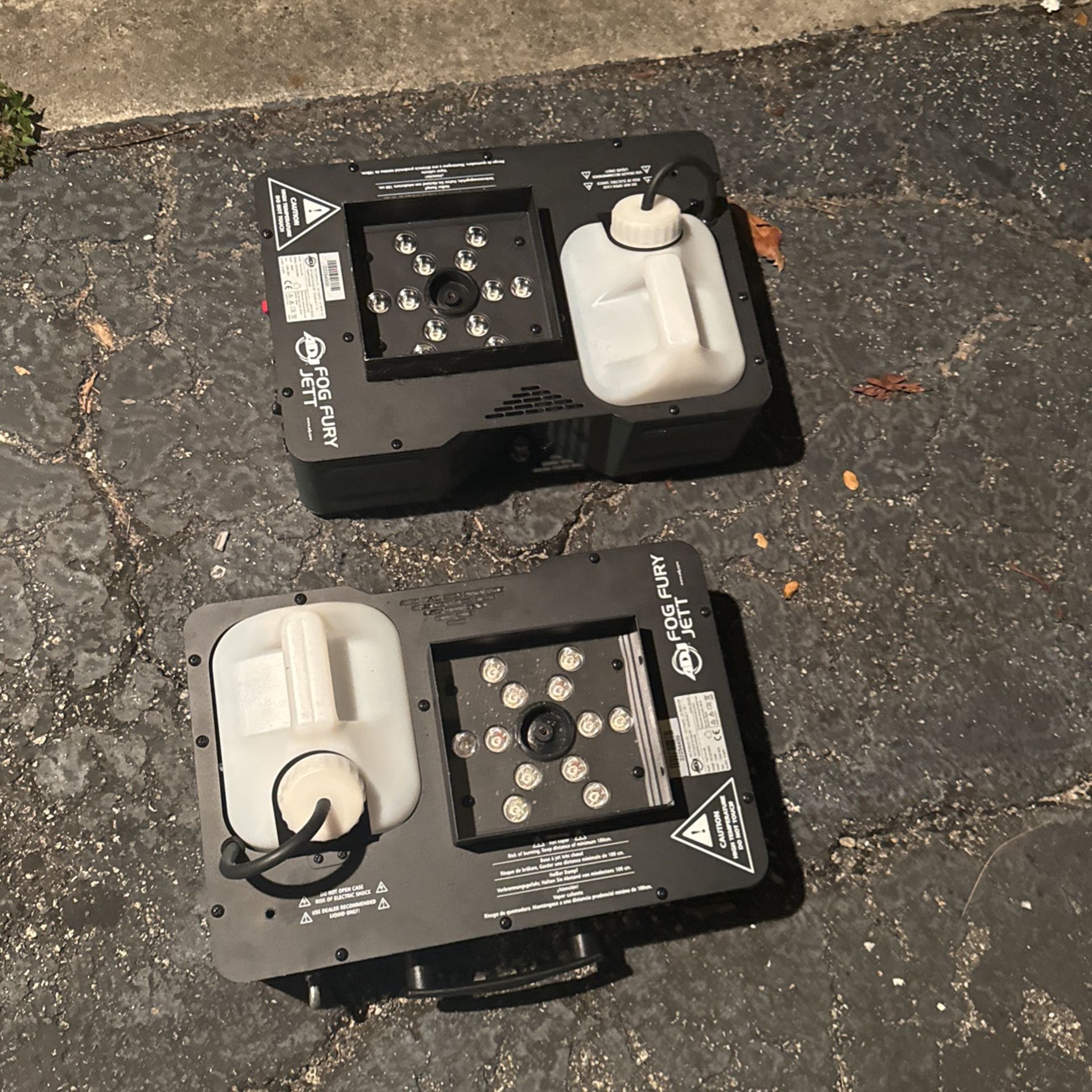 2x ADJ Fog Fury Jett