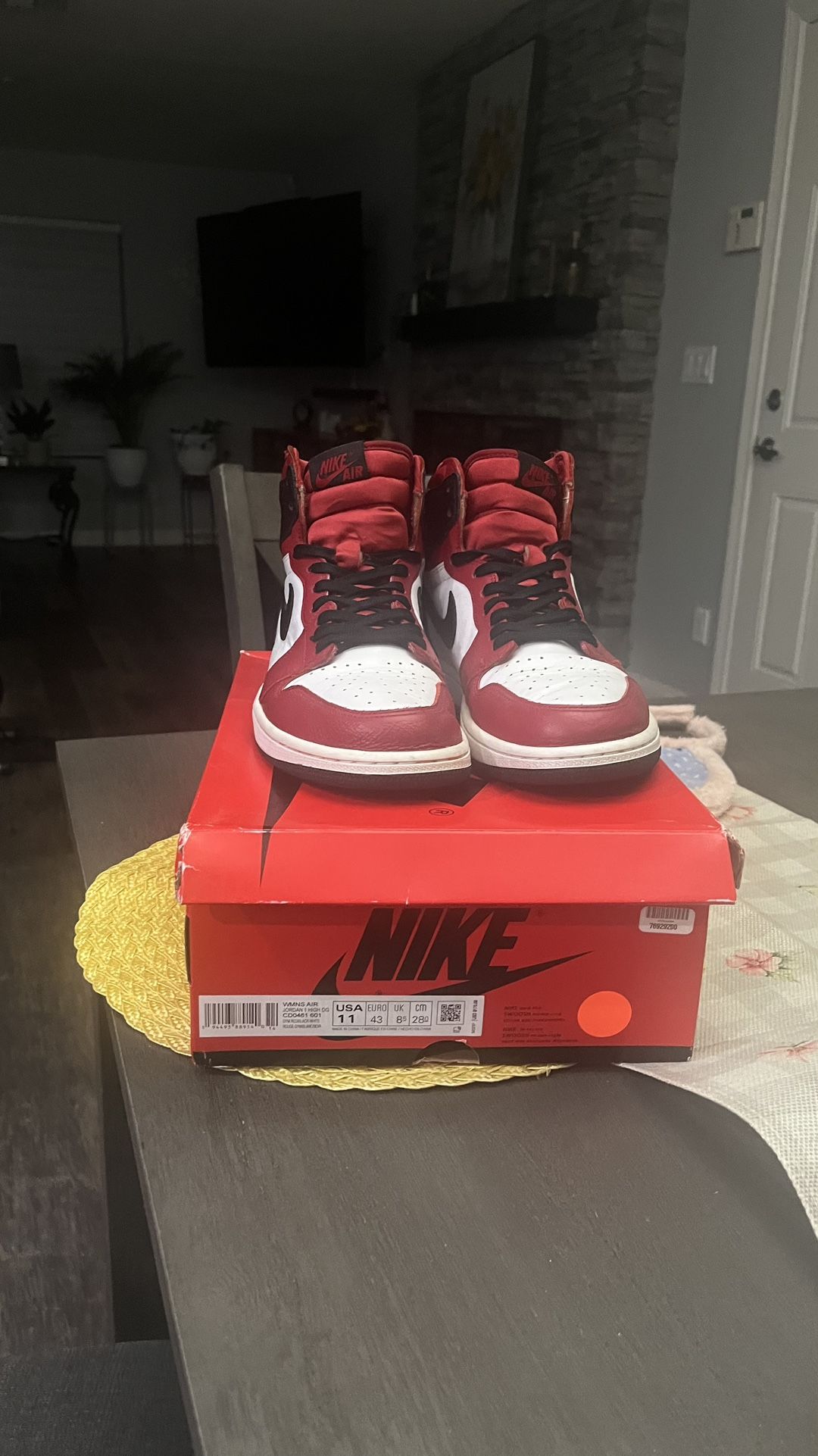 Air Jordan Retro High OG Satin Red Women's