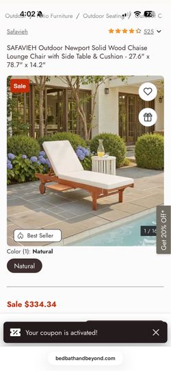 Chaise lounge chair