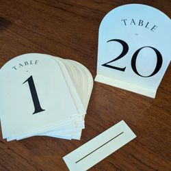 Table Number Stands & Card Holders