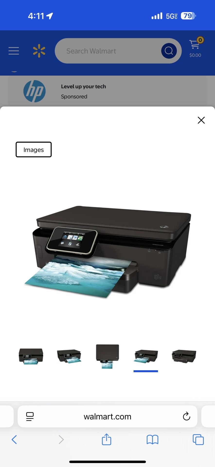 *USED* HP Photosmart 6520 Wireless Color Photo Printer with Scanner, Copier & Fax.