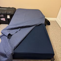 2 - Twin XL Memory Foam Mattresses with frame