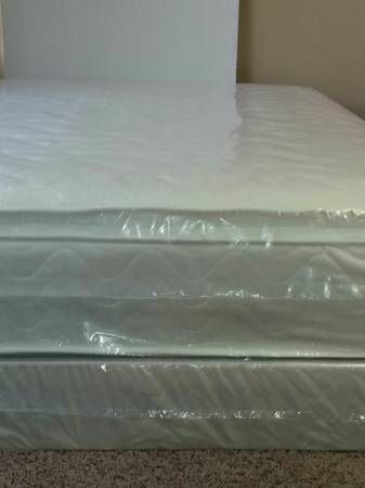 New queen pillow top mattress and box spring available. Delivery is available