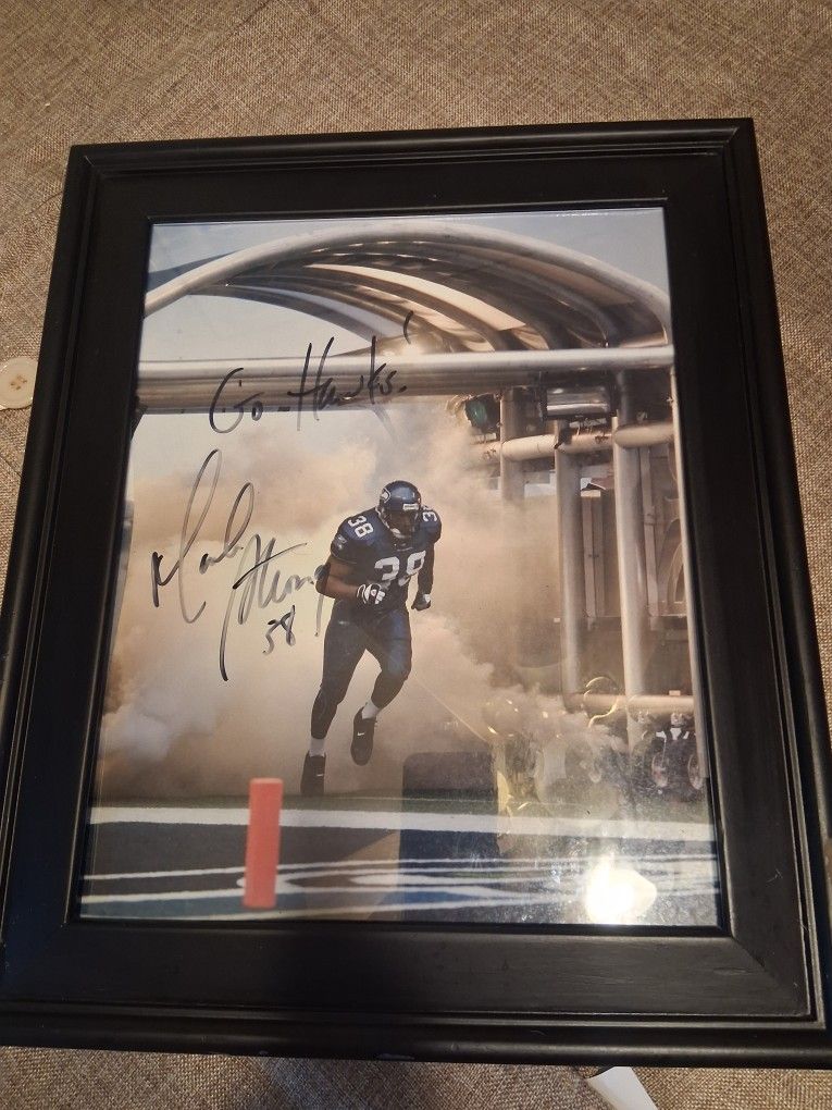 Seahawks #38 Mack Strong Autographed Picture