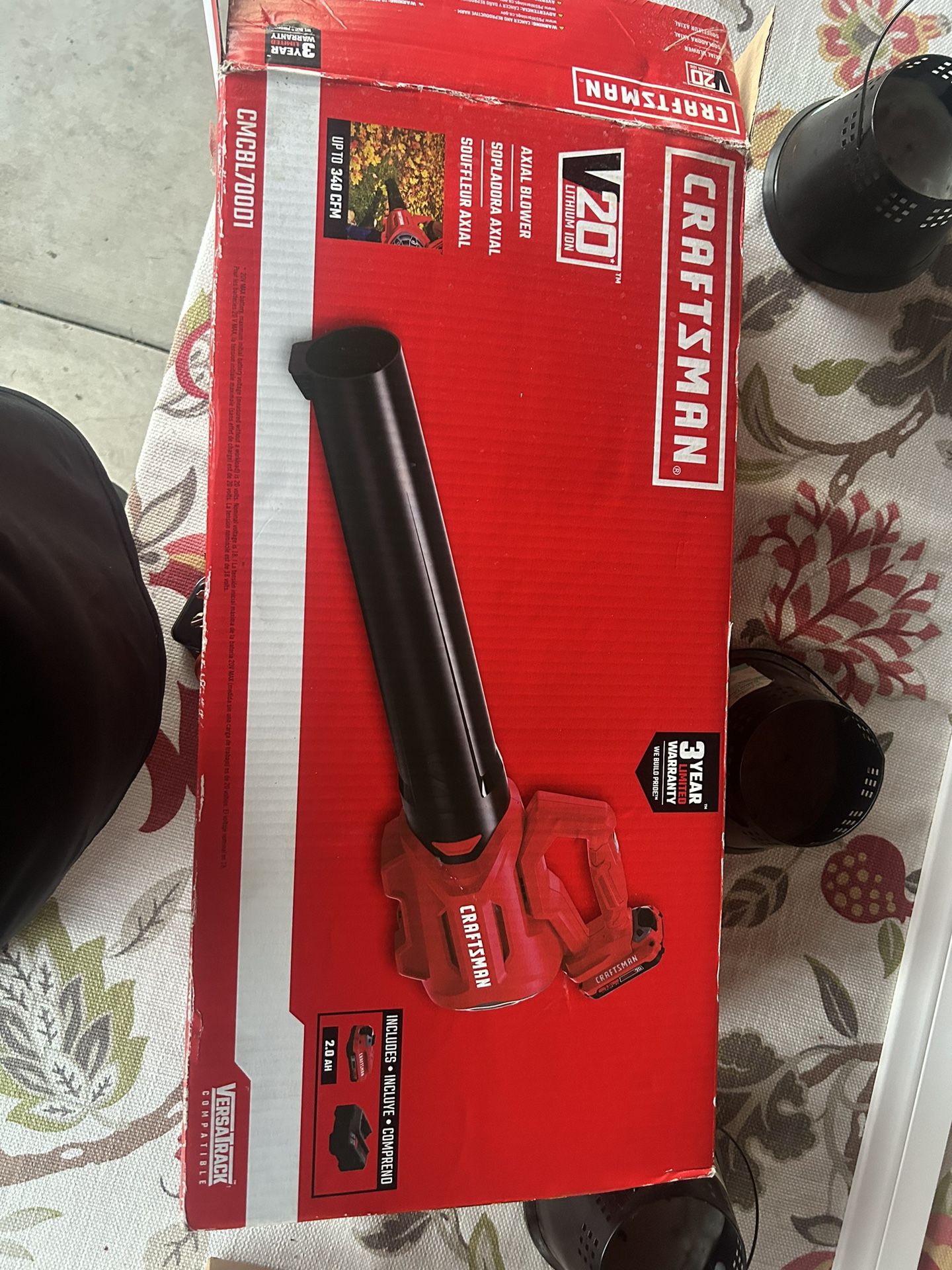 Craftsman Axial Blower 20v