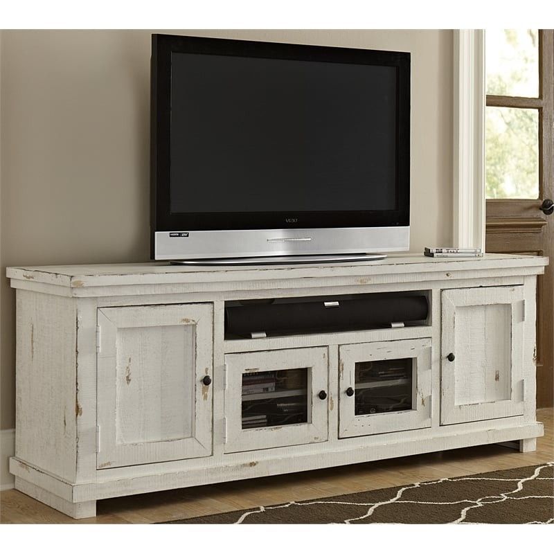 $199 Obo. Farmhouse Entertainment Center White