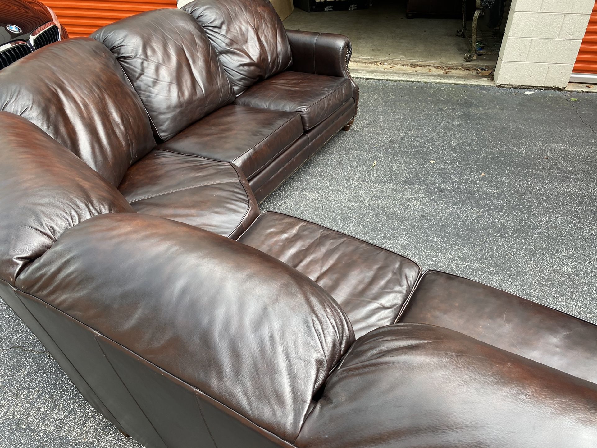 Drexel Heritage Leather Sectional