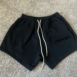 Essentials black shorts
