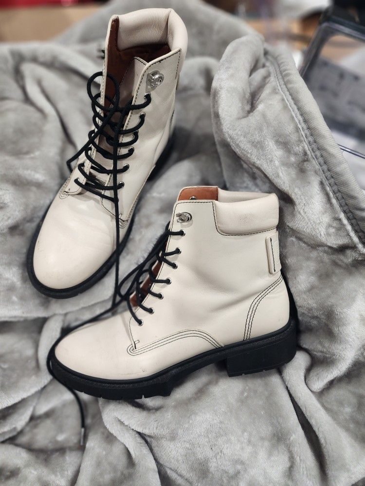 White Coach Boots