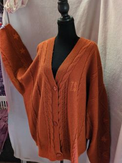 Taylor Swift TS Embroidered Cable Knit Cardigan