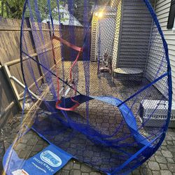 JUGS Instant Screen Baseball & Softball Practice Net – Portable Hitting and Pitching Trainer